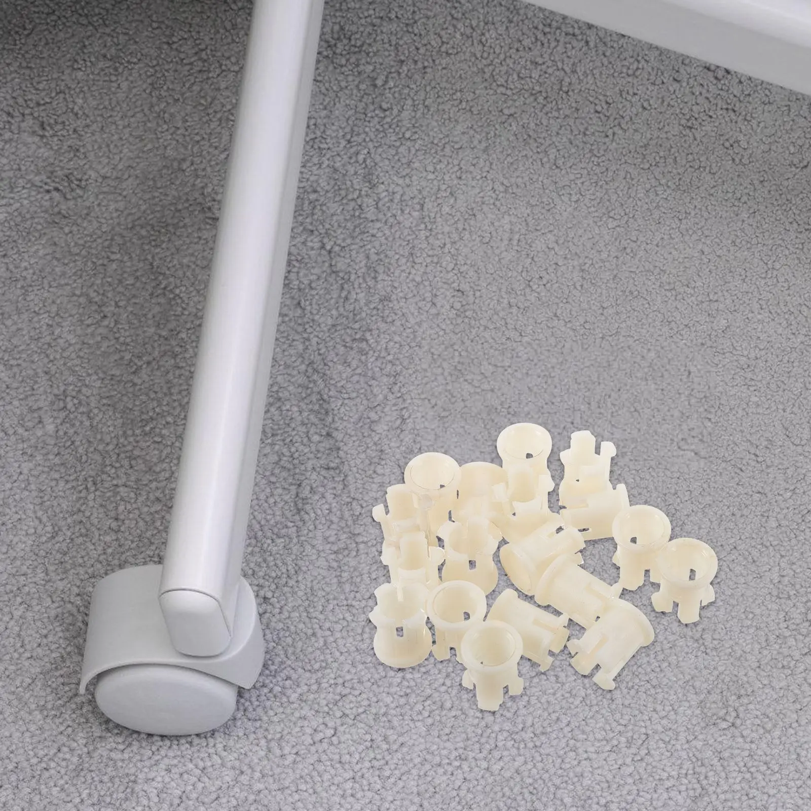 

20 Pcs Caster Socket Wheel Socket Mounting Furniture Feet Rubber Cap Plastic Non Skid Office Chair Accessories Stem