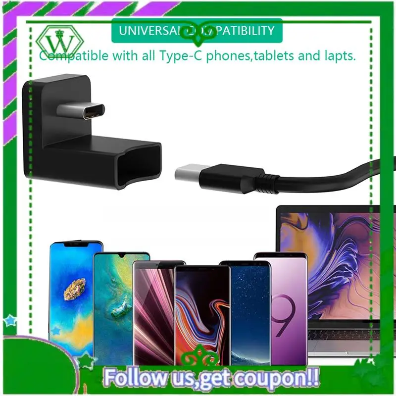 Reliable-90 Degree USB C Type C Male To Female Adapter, USB-C USB 3.1 Type-C Male To Female Extension Adapter For Laptop & Table