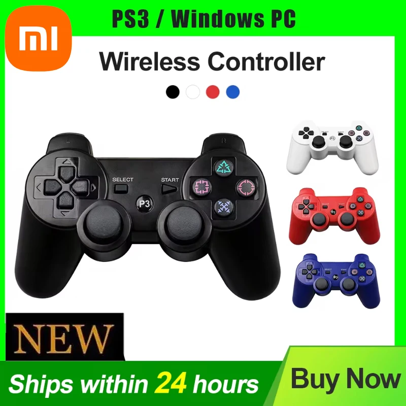 Xiaomi PS3 Controller Supporto Bluetooth Wireless Gamepad Per SONY Play Station 3 Joystick Console Per PC PS3 Controle 2024 Nuovo