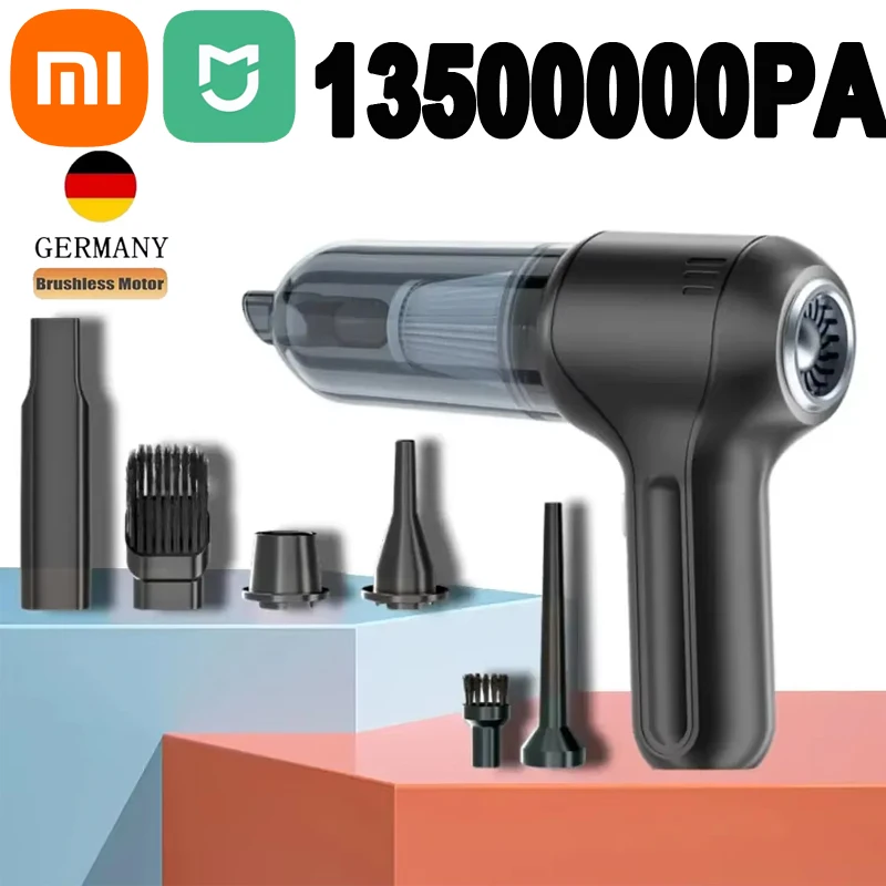 

Портативный беспроводной автомобильный пылесос Xiaomi Mijia 13500000 па, ручная мощная машина для очистки, Мощное всасывание, автомобильный пылесос