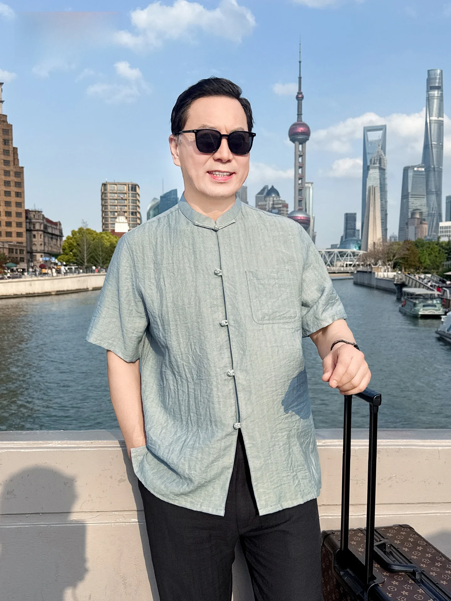 casual-cotton-linen-chinese-style-tang-suit-short-sleeve-men's-shirt-breathable-summer-new-arrival-middle-aged-dad-wear