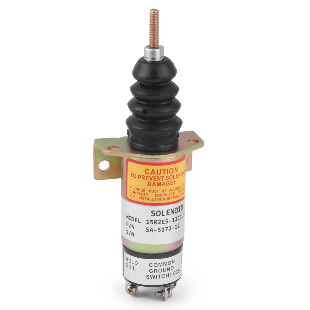 1PC Stop Solenoid SA-5172-12 1502ES-12C3U1B2S1 With 3 Terminals For Woodward 12V