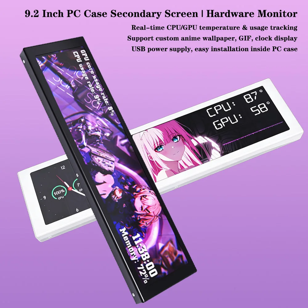 pc-case-92in-hardware-monitor-screen-real-time-system-data-display-custom-wallpaper-clock-usb-install-for-desktop-chassis