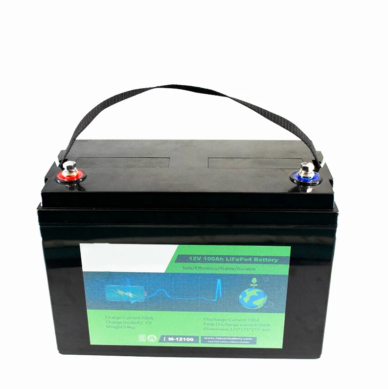 BMS built-in Deep Cycle life Storage Lithium 12V 100AH Lifepo4 Battery for Golf  Boat