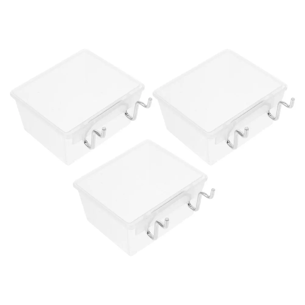 

1 set Anti Pegboard Containers Parts Boxes Thickened Hole Design for Hardware Accessories Pegboard Bins Storage Solutions