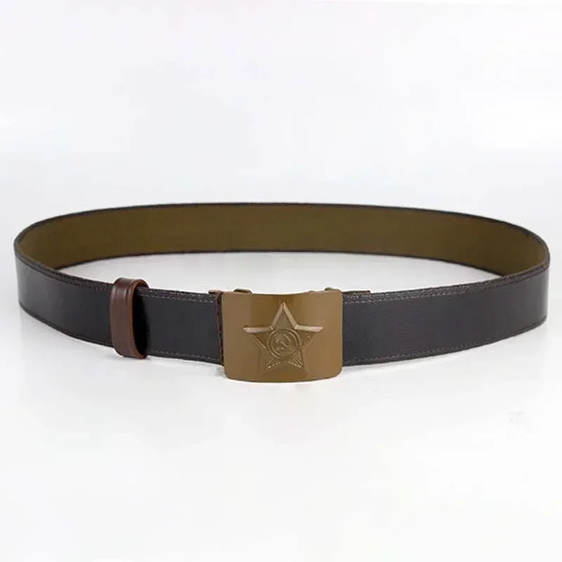 Soviet M69/M81 Soldier Field Outer Belt Rubberized Canvas Tactical Waist Belt for Collection Cosplay