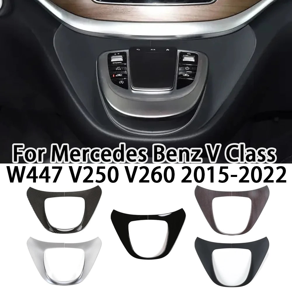 

Для Mercedes Benz V Class W447 V250 V260 2015-2021 2022, накладка на панель переключения передач, наклейки, крышка мультимедийной панели центрального управления