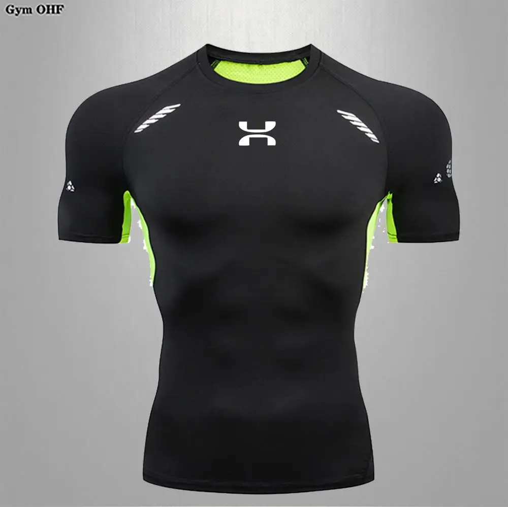 Sun Protection Second Skin Breathable Compression Shirt Men Rashguard Jiu Jitsu Fitness Gym Running Outdoors Sports T-Shirts Men