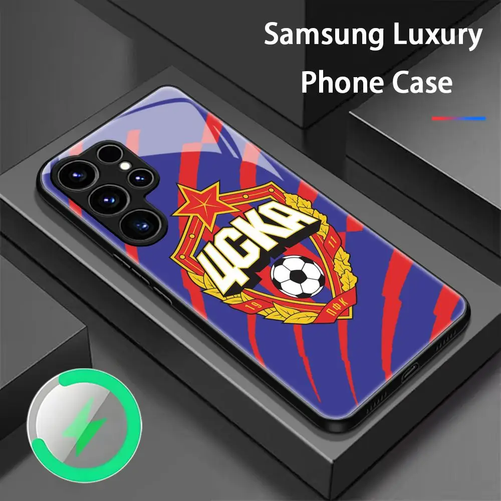 CSKA Moscow Phone Case For Samsung S26 S25 S24 S23 S22 S21 S20 Plus Ultra Fold A Glass Magnetic Case