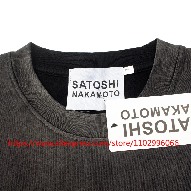 New Satoshi Nakamoto Y2K T Shirt Men Streetwear Casual Vintage Short Sleeve All-match New Top Tees Fast Delivery