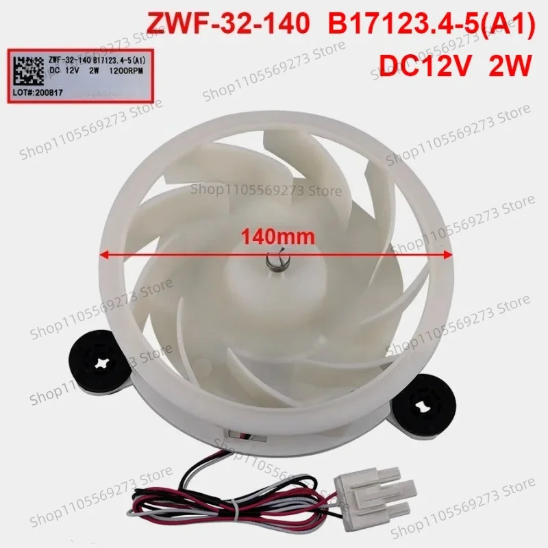 

new for Refrigerator freezer fan motor ZWF-32-140 2B109-000002 DC12V2W components