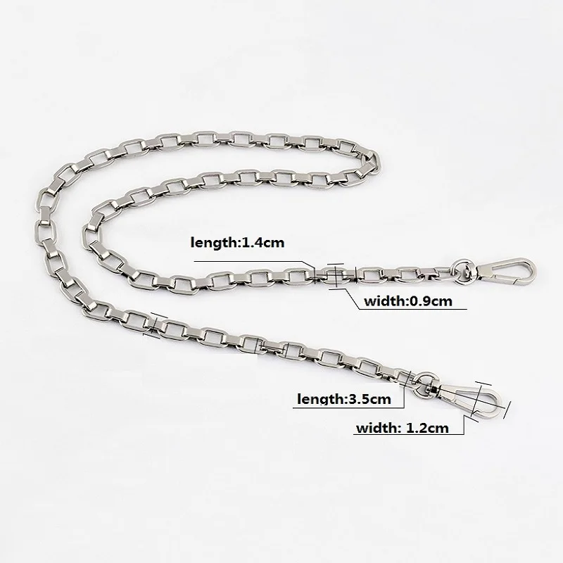 Gratis Verzending 9Mm Metalen Ketting Goud Zilver Gun Black 3 Kleuren Vervangen Bag Chains