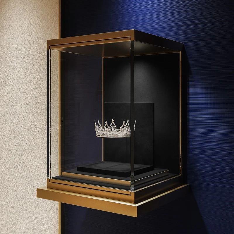 Luxury Crown Display Stand High-Grade Tiara & Headband Holder Jewelry Showcase Props