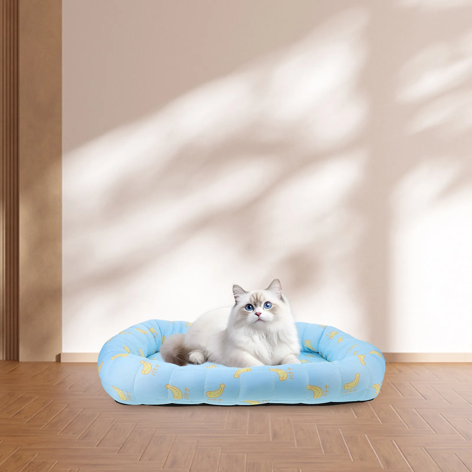 

Ice Silk Pet Cooling Mat Breathable Summer Self Cooling Pad 45x40cm Washable Dog Cat Indoor Outdoor Sleeping Cushion