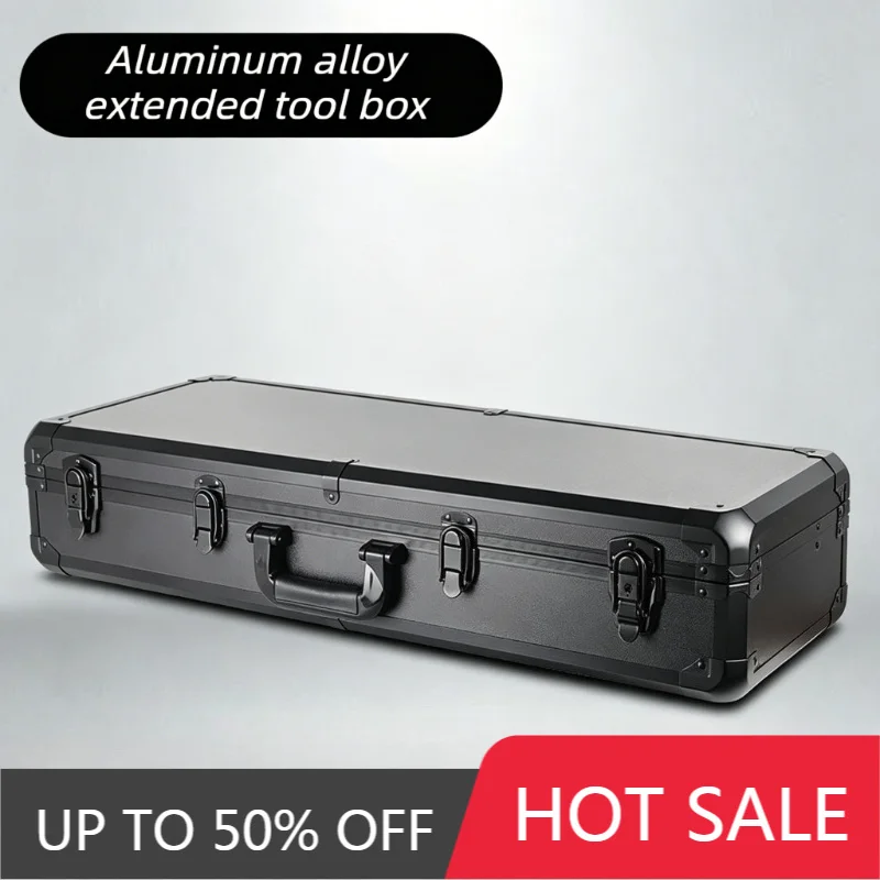 Aluminum Alloy Tool Case Large Capacity Suitcase Shockproof Instruments Equipment Protective Box Portable Hardware Storage Box