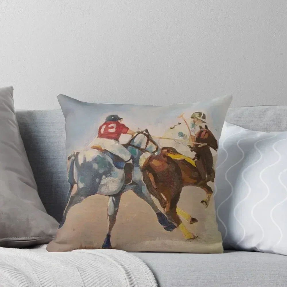 

Polo Ponies Throw Pillow Cushion Child Decorative Cushions christmas supplies pillow