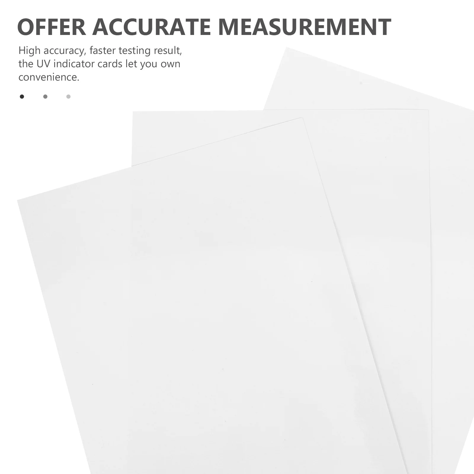 

3Pcs Uv Testing Cards Accurate Measurement Perfect Display for Sunlight Test Uv Testing Cards Light Effect Tester