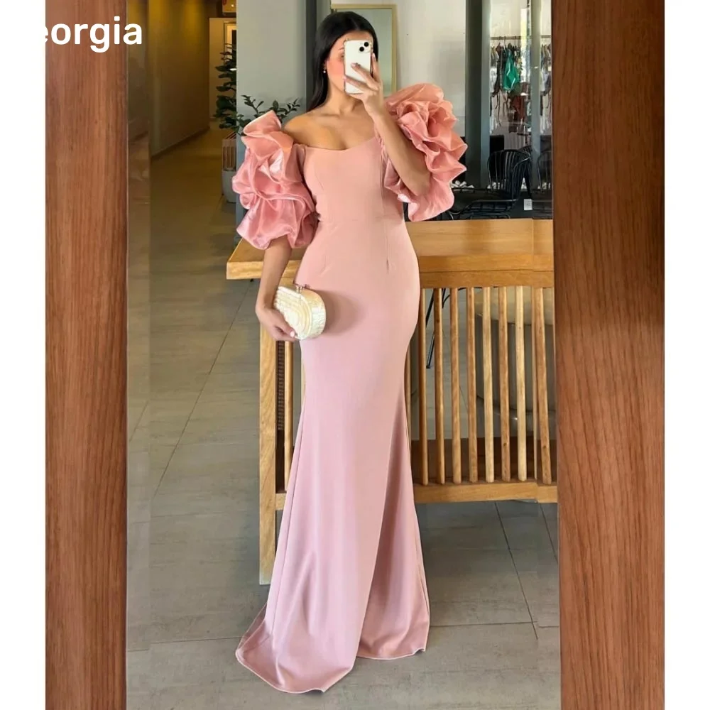 여성을위한 맞춤형 연인 우아한 파티 드레스 지퍼 업 공식 행사 드레스 바닥 길이 프릴 a 라인