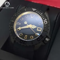 Men's Black New Brushed Waterproof Watch, AR Sapphire Glass, Automatic Mechanical Business Fashion Watch