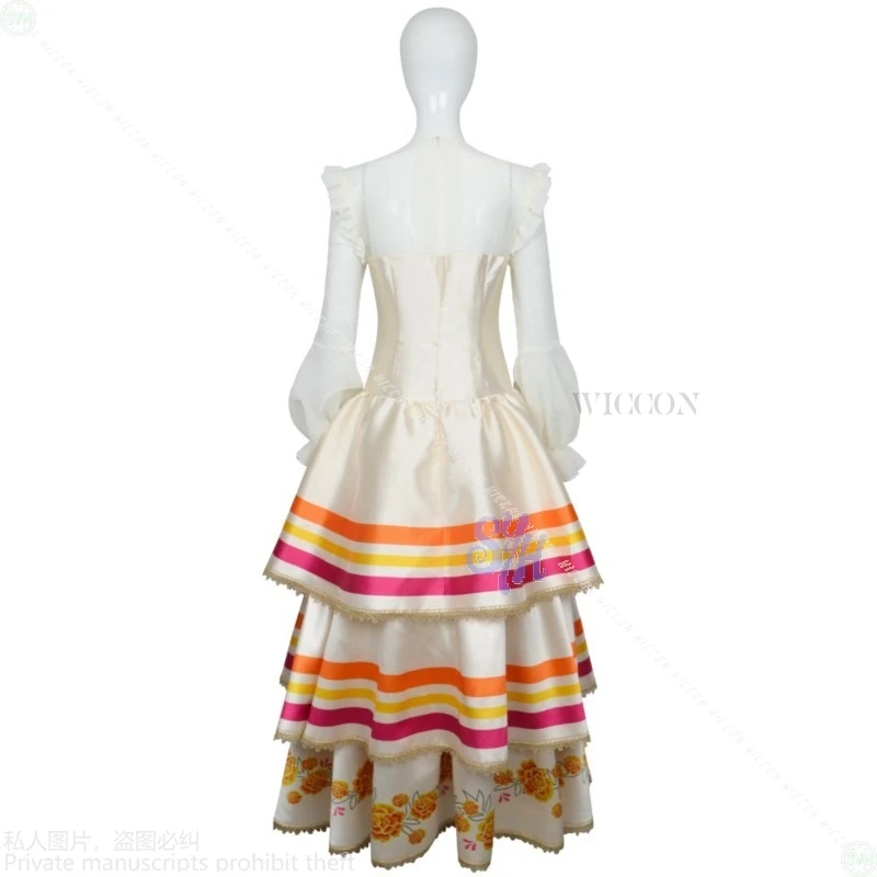 2025 Evento festa di Halloween Cosplay Costumi tradizionali anime Calendula morta Modello floreale Abito lungo da torta Retro Vintage Lolita