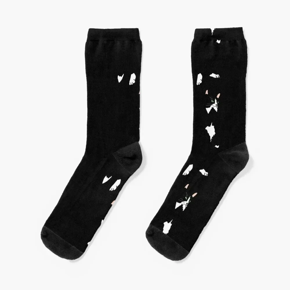 

Tuxedo cat Socks aesthetic new in's Socks Ladies Men's