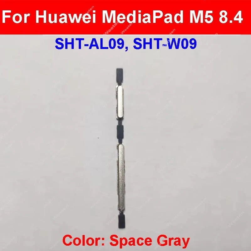 Untuk Huawei MediaPad M5 8.4 SHT-W09 tombol daya On OFF tombol samping tombol Volume tombol daya bagian tombol