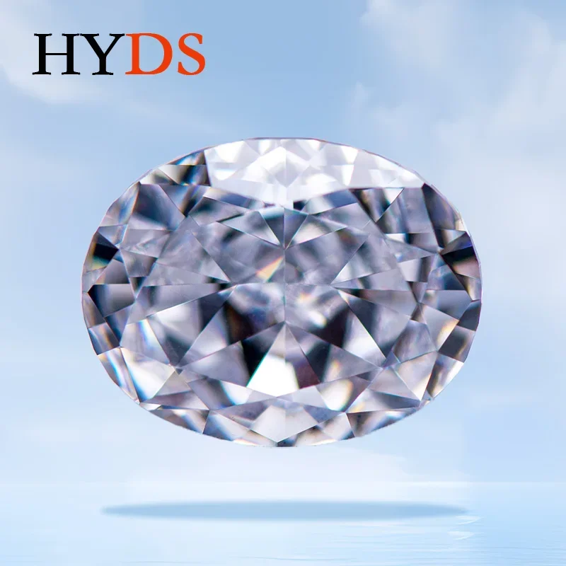 

Cubic Zirconia D Color Crushed Ice Cut Oval Shape Charms Beads for DIY Jewelry Making Necklace Bracelet Materials No Certificate