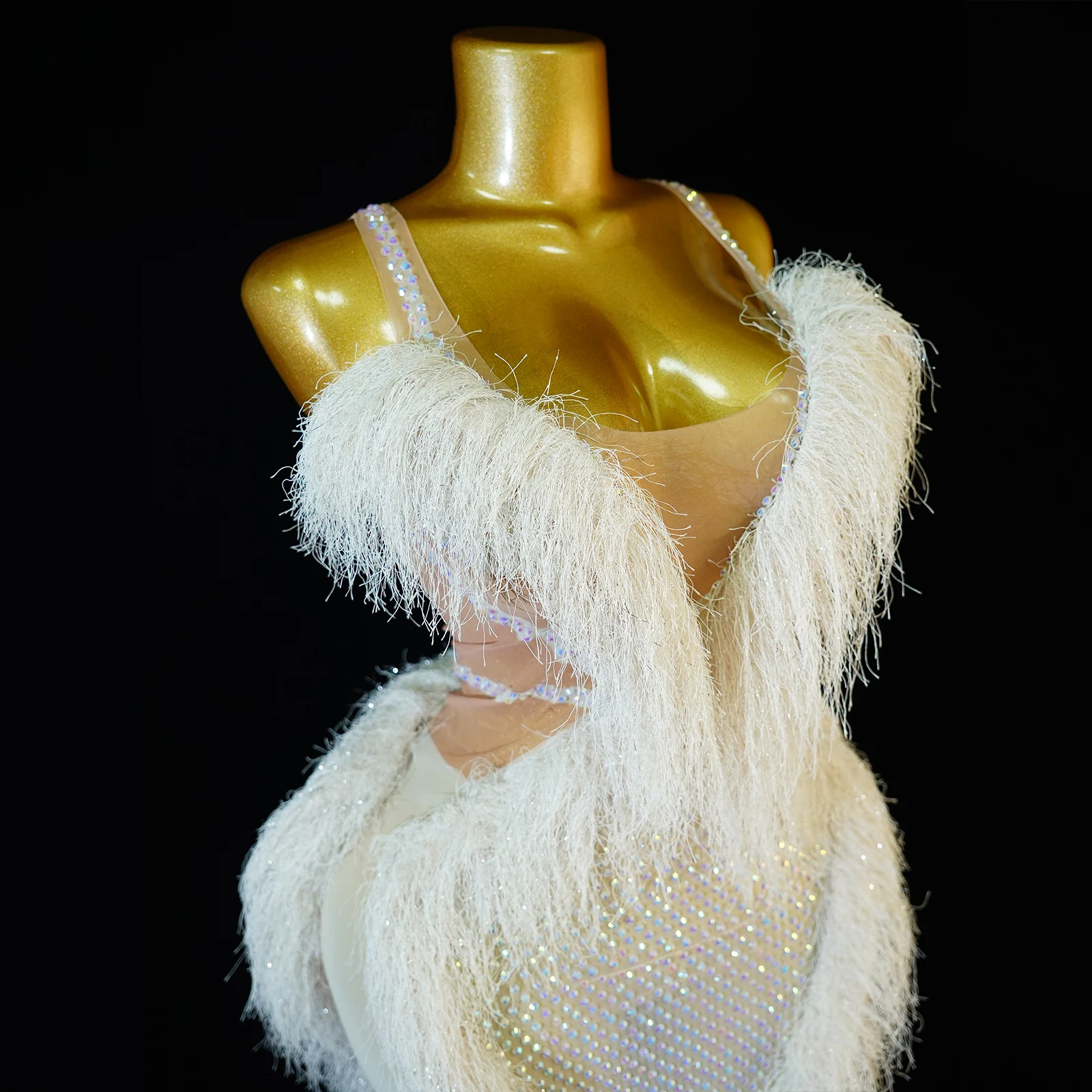 Abito Lungo di Lusso Bianco co - Sexy Mesh Sheer Bodycon Dress recensione e prezzo