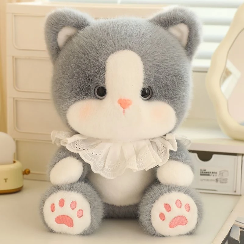30 cm carino sciarpa gatto peluche Kawaii accompagnare e comfort i bambini a dormire leniscono bambole animali regalano il compleanno dei bambini