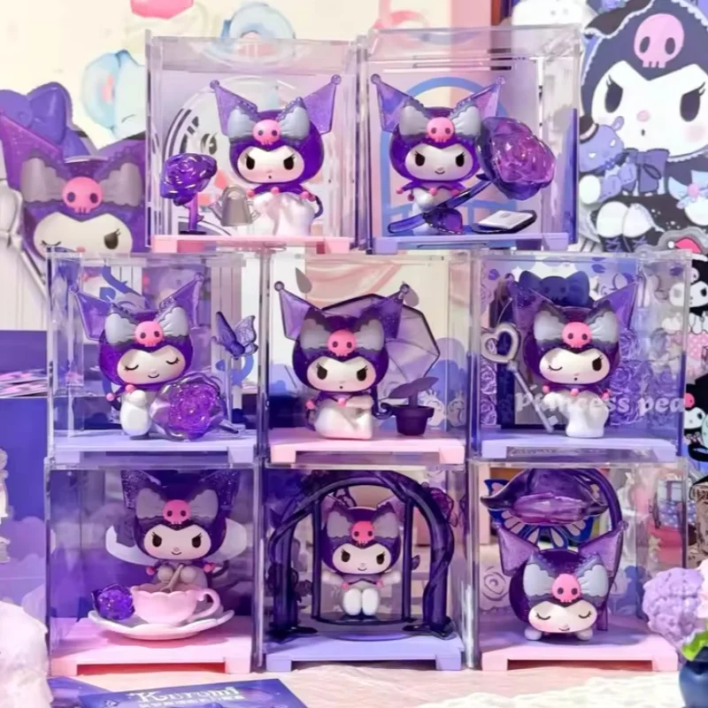

Genuine Kuromi Dream Rose Garden Blind Box Kawaii Kuromi Anime Peripherals Desktop Ornament Decoration Model Surprise Gift