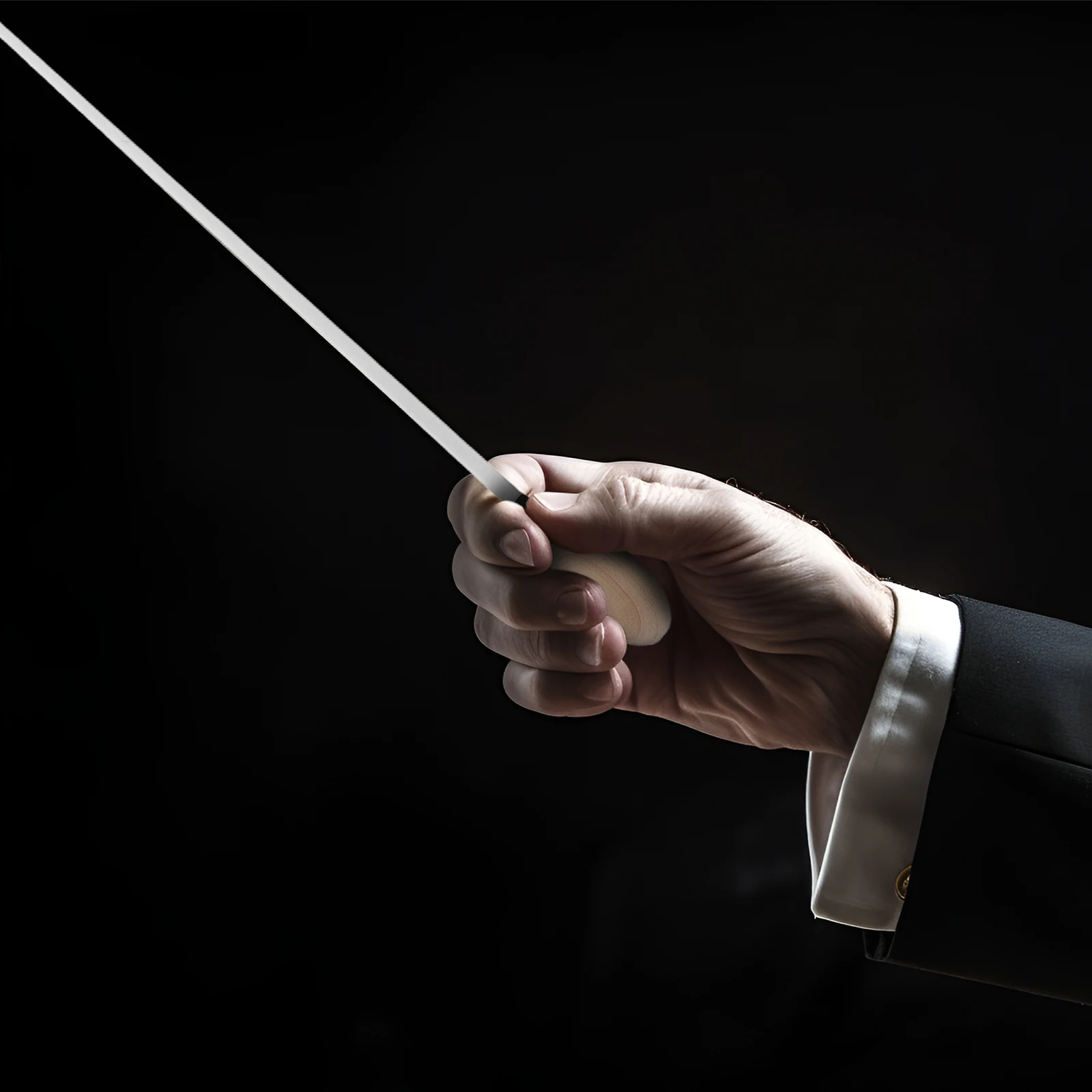 

Concert Conductor Wood Handle for Band Stage Performance Music Education Teaching Aid Wooden Rhythm Stick