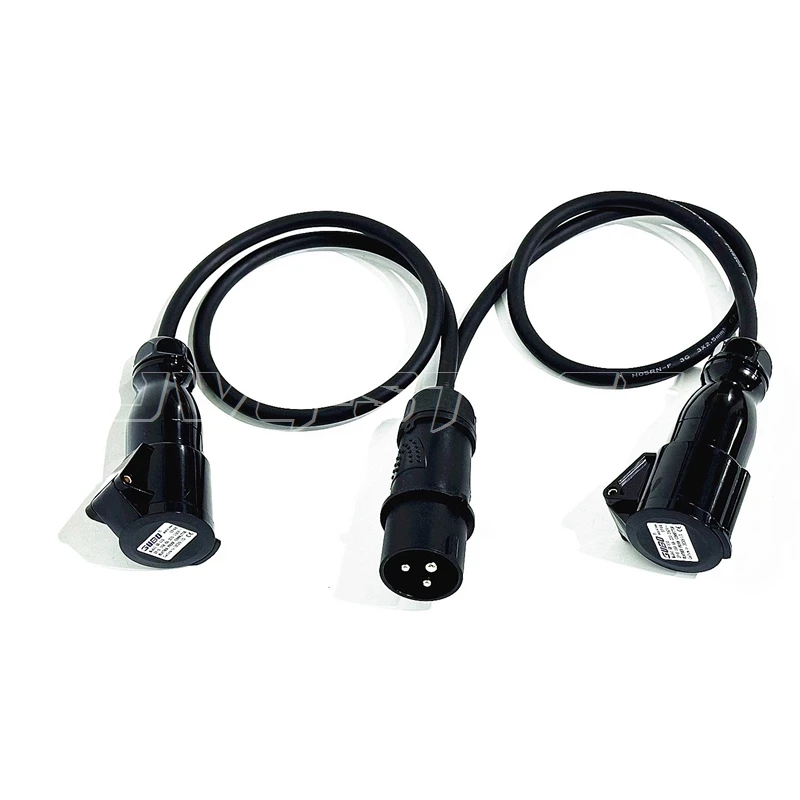 1Meter 1 Split 2 Industrial Plug-In Adapter Power Cable For Stage Event Lighting Spare Parts