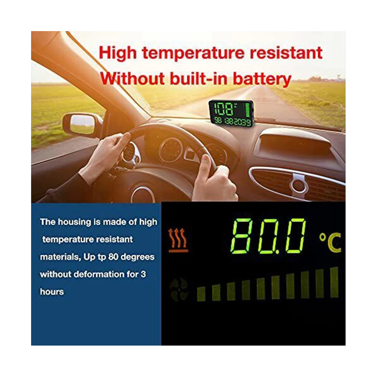 C90 Head-Up Display Elevation Meter GPS Speed Meter Car Accessories