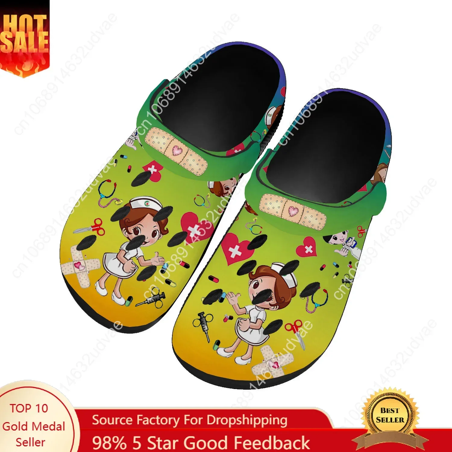 

Nurse Water Shoes Mens Womens High Quality Fashion Home Garden Clogs Customizd Sandals Beach Breathable Hole Slippers