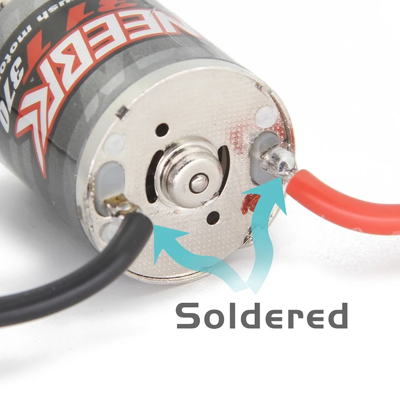 NEEBRC 370 380 390 محرك زاحف من الفولاذ المقاوم للصدأ لـ 1/10 1/12 1/14 1/16 1/24 Monster AXIAL SCX24 B17 TAM54393 TRX 7075