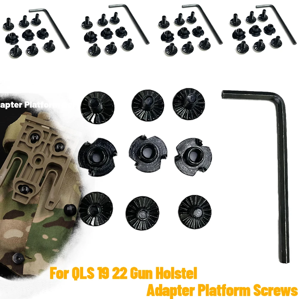 5Set QLS Platform Screws High Quality Useful Screw Nuts and Bolts for QLS 19 22 Gun Holster Adapter Platform Screws