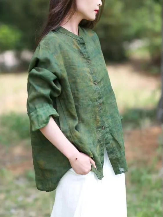 Faionable فضفاض طويل Sve المرأة irt العرقية Sle الفنية خمر أعلى عارضة تنوعا ألياف البوليستر irt