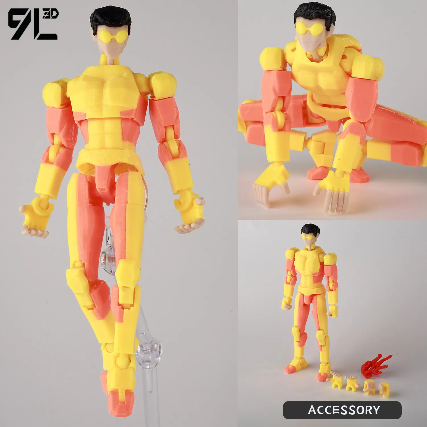 9L 3D Invincible Boy Bulletproof 13 Dummy13 Conquer Invincible Mark Titan13 T13 Anime Action Figure Model Collectible Toys Gifts