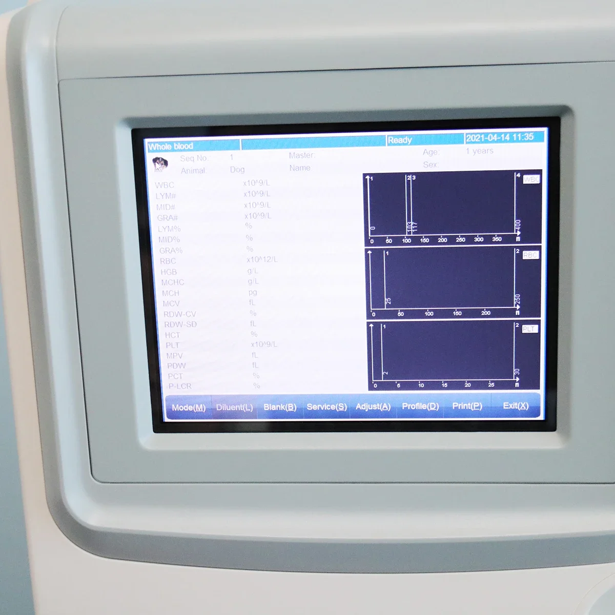 محلل CBC البيطري - آلة الاختبار التلقائي Rayto RT-7600S ذات 3 أجزاء