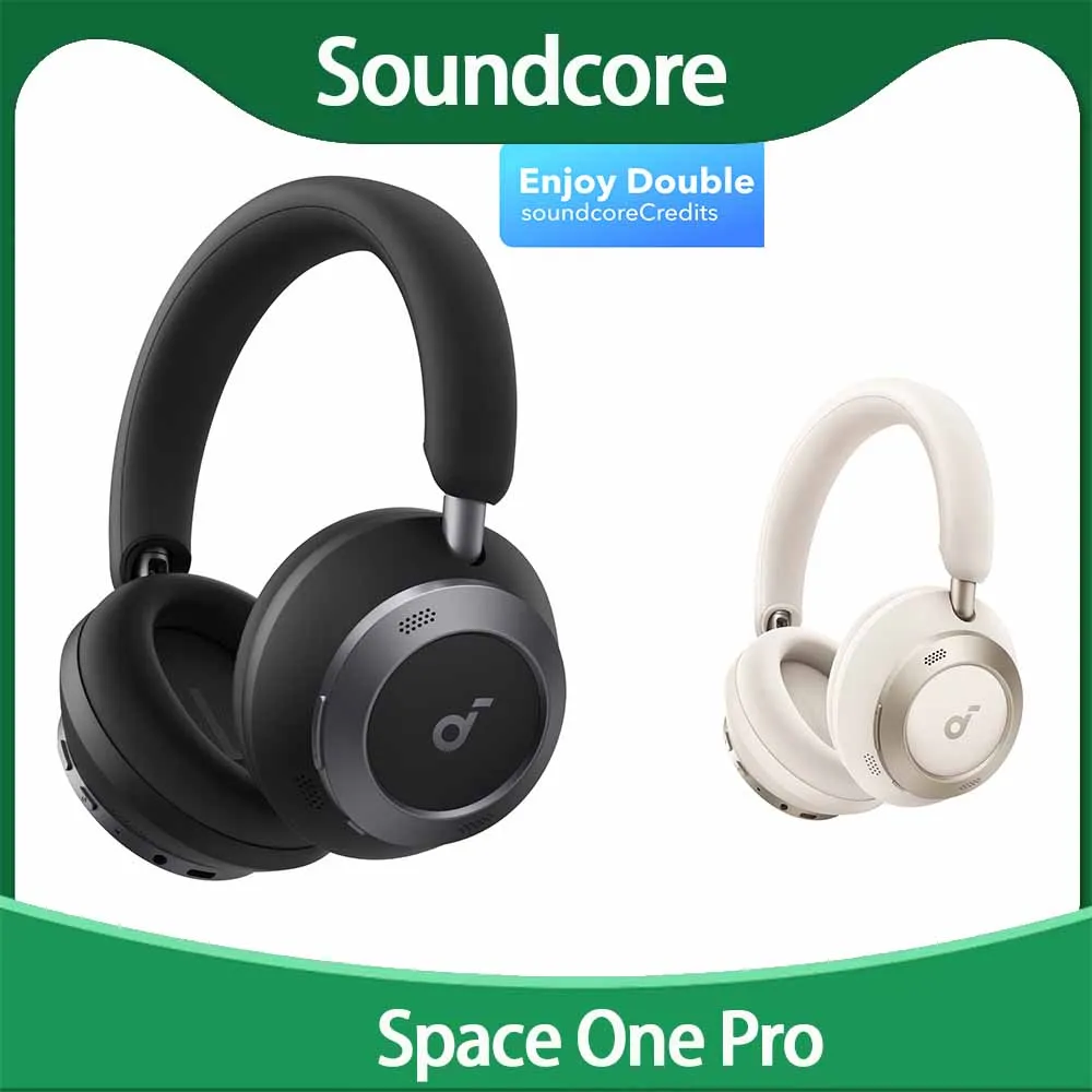 New Arrival Anker Soundcore Space one pro Wireless Bluetooth Headphone Foldable 60H Playtime ANC Gaming Headset with Mic