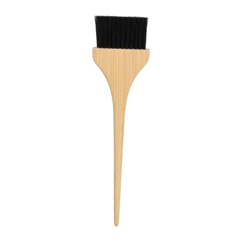 Bamboo Hair Dye Brush Sharp Point Tail Design Wide Brush Bristles Bamboo Tinting Comb Solid Wood Handle Point Tail Hair Brush