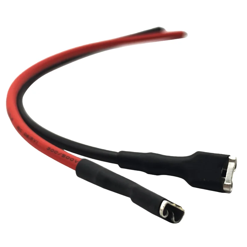 4.8 6.3mm plug-in with wire connection terminal wire with sheath cold pressed terminal docking single head wire connection wire
