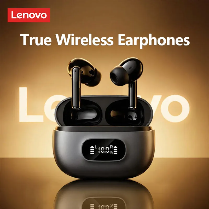 

Наушники Choice Lenovo LE207 TWS Bluetooth 6.0 с функцией шумоподавления ANC, LED-дисплеем, 24-часовым временем автономной работы и низкой задержкой, беспроводные.
