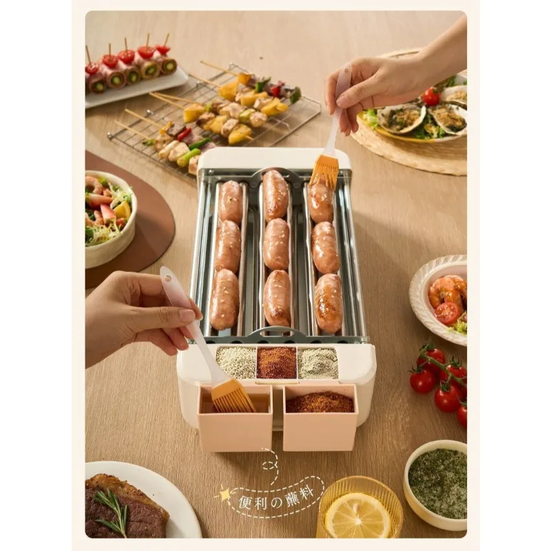 Sausage grill machine household fully automatic small hot dog machine dormitory family multi-functional three-in-one