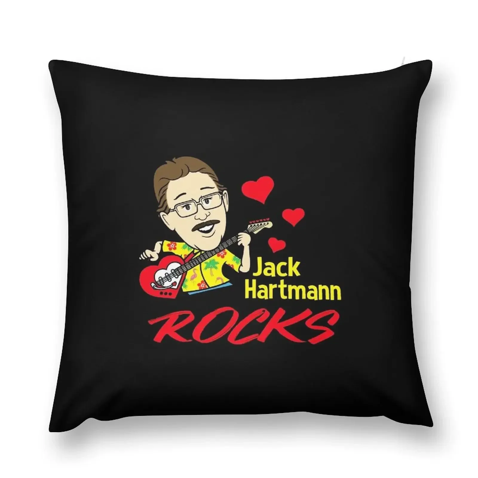 Official Jack Hartmann Rocks Short Sleeve Gift Halloween Day, Thanksgiving, Christmas Day Throw Pillow Cusions Cover pillow