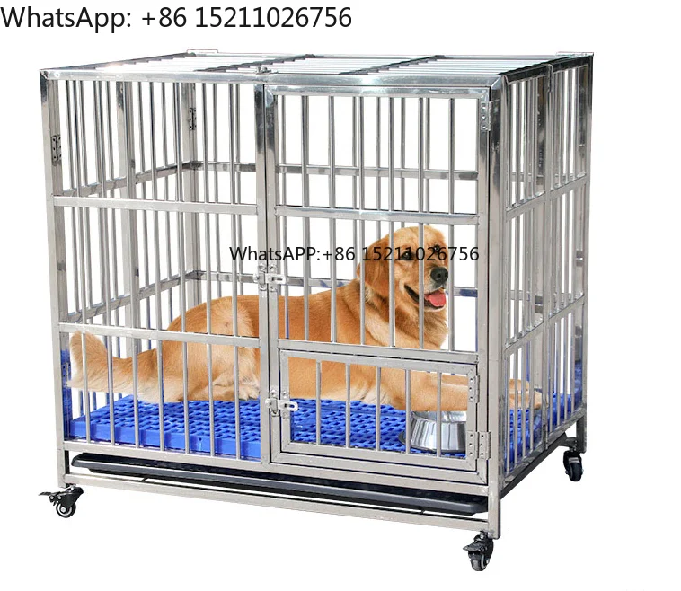 High Quality Surgical Moveable Stainless Steel Pet+cages for Large Dog