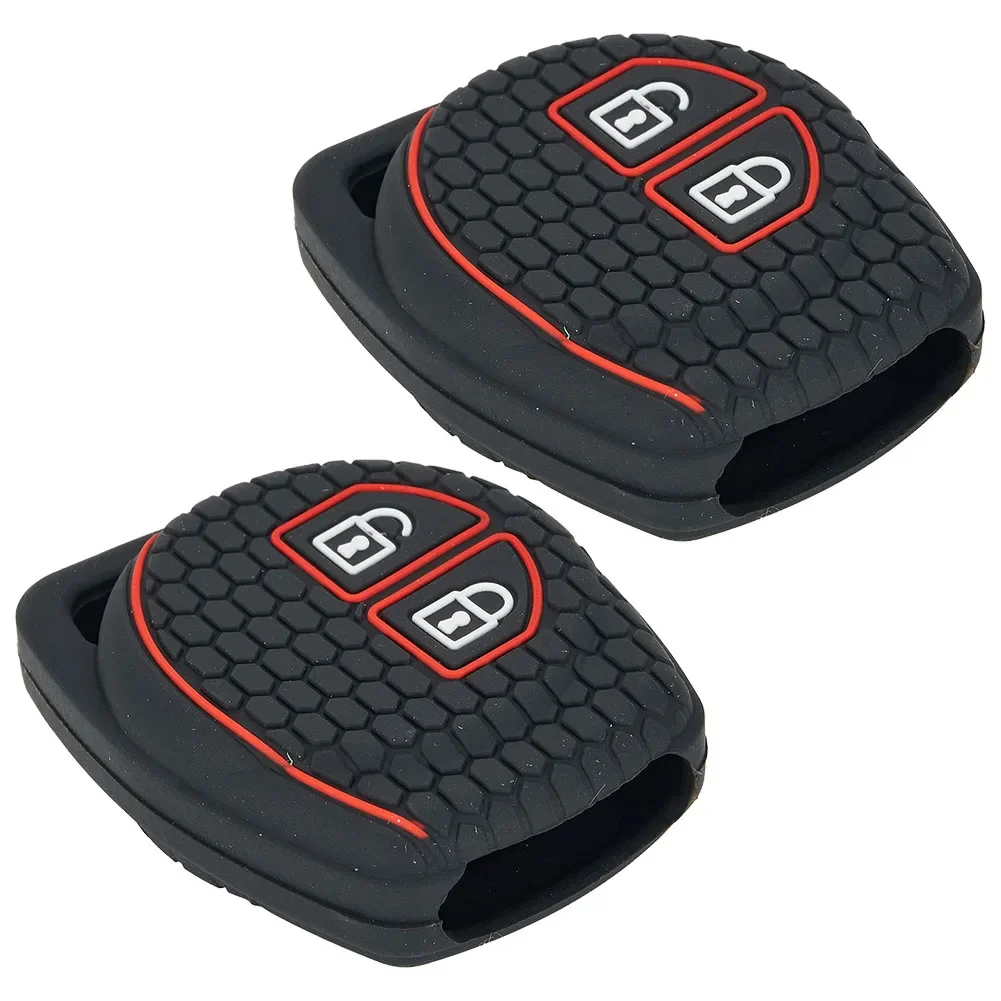 High Performance Silicon Remote Key Cover Cases Designed for Various For Suzuki Cars Including Swift & Liana Pack of Two