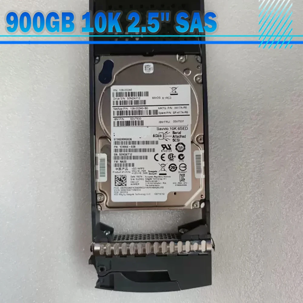 

X417A-R6 ST900MM0036 900GB 10K 2.5'' SAS 108-00246 SED HDD Hard Drive For NetApp