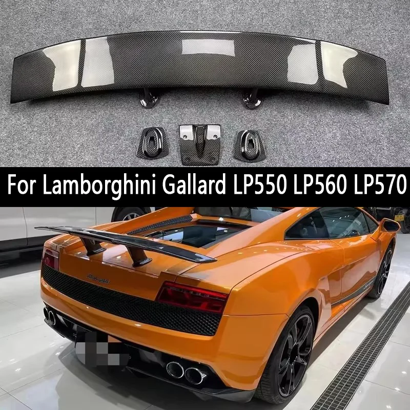 

For Lamborghini Gallard LP550 LP560 LP570 carbon fiber Tail fins Rear Spoiler Guide Wing Rear Wing diverter Auto Parts body kit