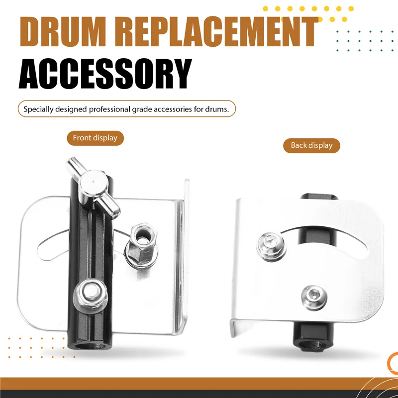 

Адаптер для барабанного ремня RTENTE, монтажная стойка, 2 шт., металлический с винтами, сменный аксессуар для ремонта ремня барабана